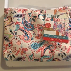 NWT Simple Sarongs Paisley Sunset microfiber towel fits XS-XL